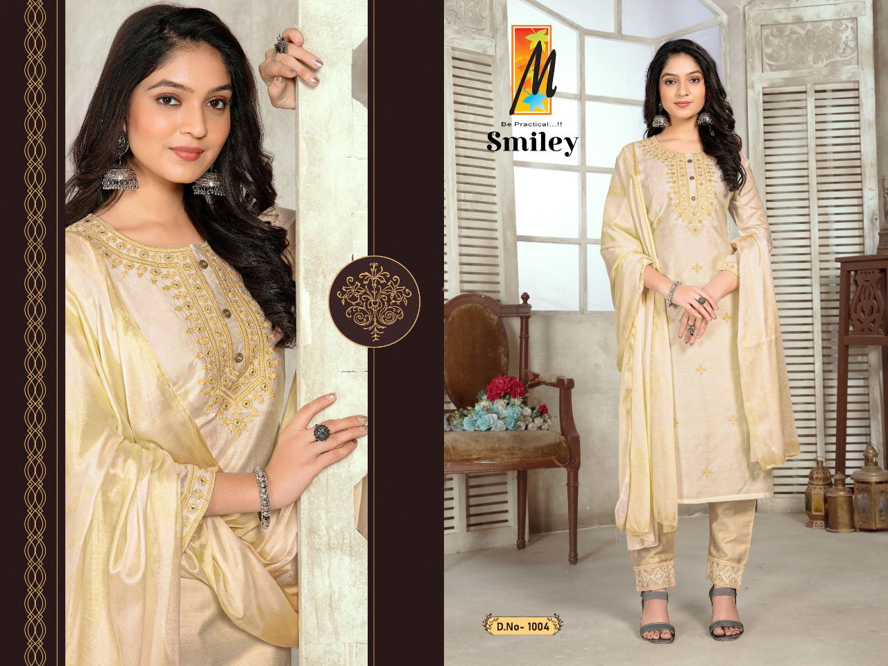 Master Smiley Designer Ethnic Wear Wholesale Readymade Salwar Suits Catalog